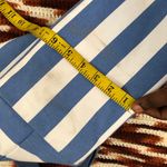 Dolcetta Dolce Gabbana Blue White Striped Canvas Tote Book Beach Computer Shoulder Hand Bag Purse  Photo 5