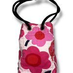 Vintage Great Aunt Fannie's Attic Mini Floral Bucket Bag Pink Photo 8