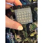 Rabbit Rabbit Rabbit Cardigan Women 3X Black Floral Embroidered Mesh Cardigan Photo 9