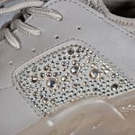 Steve Madden  Women's Vance Beige Rhinestone Chunky Sole Sneakers Shoes Size 6.5‎ Photo 9