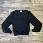 VINTAGE 1980s sweater with rose lace & beads Photo 5