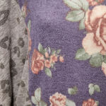 Oddi floral leopard dolman knit top size small/medium Photo 1