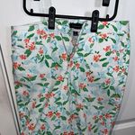 Charter Club  Women's Petite Printed Bristol Capri Jeans White Tropical Toucan Photo 8