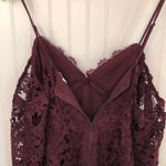 ASTR Giselle Cold Shoulder Lace Dress in Wine XS Photo 6