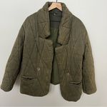 Free People Tawny Pillow Puffer Jacket Coat Washed Green Oversized Size Small Photo 6