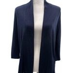 Talbots  Cardigan Womens XS Used Open Front Dark Blue Photo 2