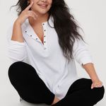 Aerie Offline Waffle Henley Button Up Photo 0