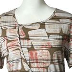 St. John  Yellow Label Short Sleeve Faux Wrap Stretch Pullover Top Sz M Photo 6