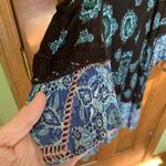 Mossimo Supply Co Blue Romper Elastic Waist Tie Front Women's Jrs Size XXL Photo 4