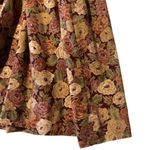 Vintage Parade New York Dress Medium Button Floral Tie Waist Collared Casual Brown Photo 2
