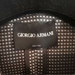 Giorgio Armani Double Breasted Borgo 21 Wool Tweed Blazer Women's 10 Gray Pink Photo 2