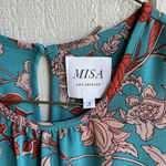 MISA Los Angeles  NWOT Camila Talitha Paisley Mini Dress Long Sleeve Blue Size S Photo 4