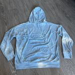Derek Heart Sweatshirt Womens Medium Hooded Soft Blue Tie Dye Photo 11