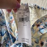 American Eagle Flutter Sleeve Corset Blouse NWT size Large Floral Cropped Photo 4