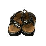 Natural Soul by Naturalizer Cosmo Black Leather Ankle Strap Comfort Sandals 8M Photo 4