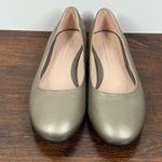 Ecco Anine ballerina leather Metallic flats Size 37/6 Photo 1