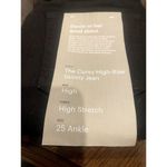 Everlane NWT  The Curvy High Rise Skinny Ankle Jean High Stretch 25 0 Blk #3024 Photo 6