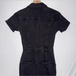 Good American ‎ Black Denim Jumpsuit Photo 9