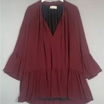 Amanda Uprichard Holland Dress Ladies Size Large Burgundy Photo 5