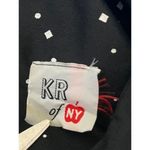 Vintage 1980s KR of NY Dress‎ Women's 7/8 Black White Polka Dot Puffy Sleeves Photo 4