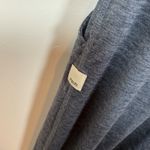 Vuori Vw424 Charcoal Grey Athleisure Knit Short Sleeve V Neck Jumpsuit XS Photo 3