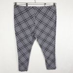 Cacique  Plus Size 26W 28W‎ Pajama Pants Purple Gray Plaid Print Elastic 843 Photo 1