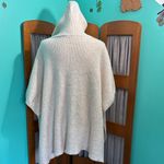 Time and Tru Light beigey tan Hooded shirt sleeve Poncho Sweater Size undefined Photo 10
