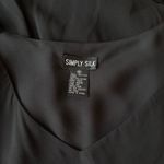 Simply Silk plus size black silk maxi dress Photo 3