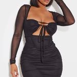 Pretty Penny Btq PLT Black Mesh Corset Cut out Bodycon Dress Photo 0