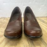 Dansko  Ren Shoes Women 40 Slip On Loafer Heels Pumps Brown Leather Office Career Photo 3