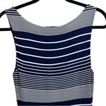 Maeve Anthropologie  Striped Tank Dress Navy Size Small Vacation Resortwear Beach Photo 8