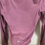 Alo Yoga Alo Mauve Pink Button Hook Rutched Blouse Top Photo 6