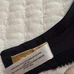 Via Del Amore 38DD Black Bra Underwire Unlined Flower Accent On Shoulder Size undefined Photo 7