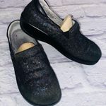 Alegria Black Shimmer Slip on Shoes sz 7.5 Photo 0