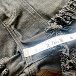 Simple Society  Black Distressed Button Tab‎ Cotton Super High Rise Shorts 5/27 Photo 9