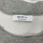 Bailey44 Bailey/44 Gray Long Sleeve Knit Top Split Sleeve Detail Women’s Small Photo 3