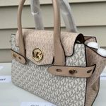 Michael Kors Buff Multi Carmen Satchel Medium Purse Photo 2