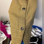 Anthropologie Pilcro Flutter-Sleeve Button Down Tunic Mini Dress Military XS Photo 9