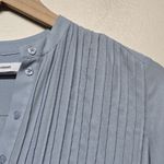 Samsoe Samsoe Elm Pintuck Oversized Shift Dress Sz XXS Dusty Blue Lagenlook Blue Photo 4