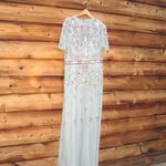 Mac Duggal  9136 Womens Embellished High Neck Butterfly Sleeve Gown Photo 6