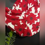 FRANCESCA’S Blue Rain Sleeveless Floral Shorts Romper Women’s Sz S EUC Red Photo 2