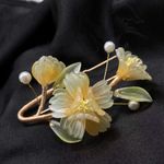 Handmade Chinese Style‎ yellow Flower Hairpin – U Photo 0