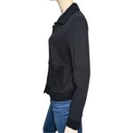 Goldie Women’s Size S Black French Terry Utility Button Up Shirt Jacket Photo 5