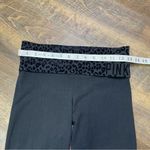 PINK - Victoria's Secret Victoria’s Secret PINK Womens XS Low Rise Black Cheetah Foldover Leggings Skinny Photo 2