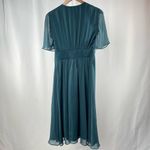 Chi Chi London Chi‎ Chi London V Neck Midi Dress in Blue Size 8 Photo 2