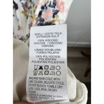 Lucky Brand  Floral Maxi Dress V Neck Drawstring Waist Cream Navy Pink Size Large Photo 6