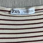 ZARA • flowing knit striped boatneck sweater Photo 8
