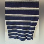 Moth Striped y2k Retro stripe Blue Sweater size small Photo 2
