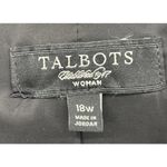 Talbots Blazer Womens Plus Size 18W Lined 2 Button Black Wool Career Photo 3