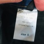 Black Label  fringe denim mini skirt sz small Photo 7